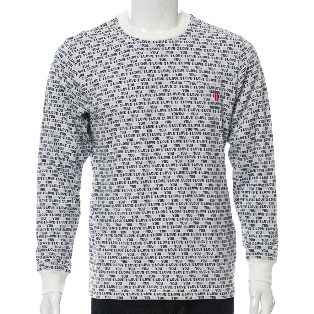 Supreme I love you jacquard sweater